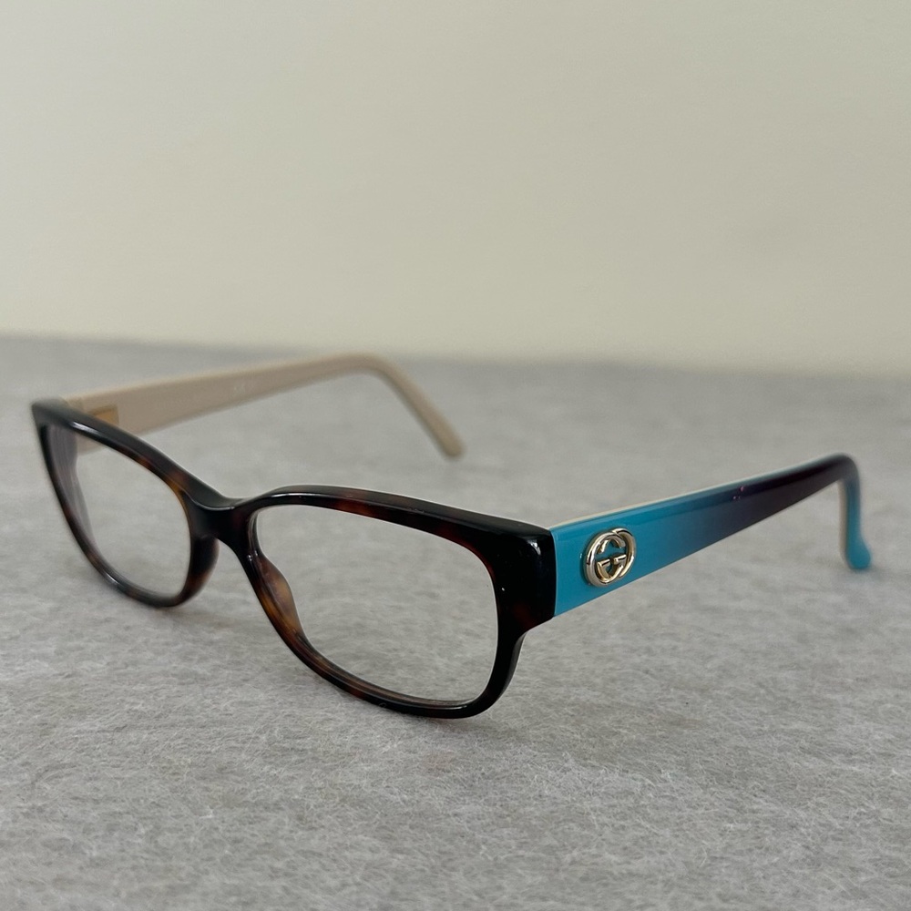 Gucci Eyeglasses GG 3569 Dark Tortoise And Aqua Frame